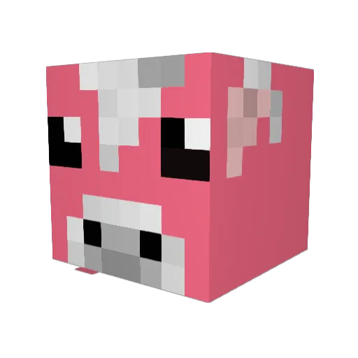 livjones Minecraft avatar head, 3D render