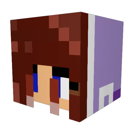 livmine02 Minecraft avatar head, 3D render