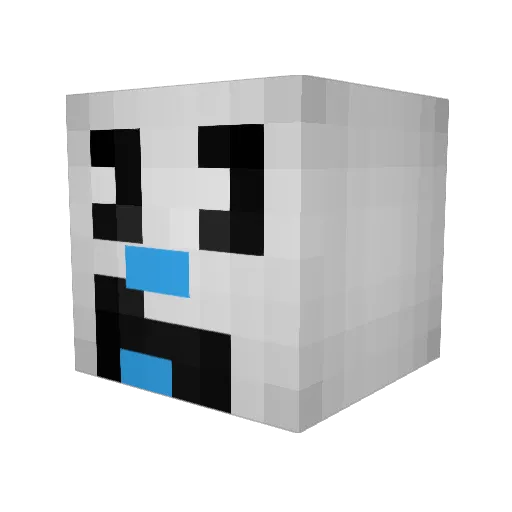 livnana Minecraft avatar head, 3D render
