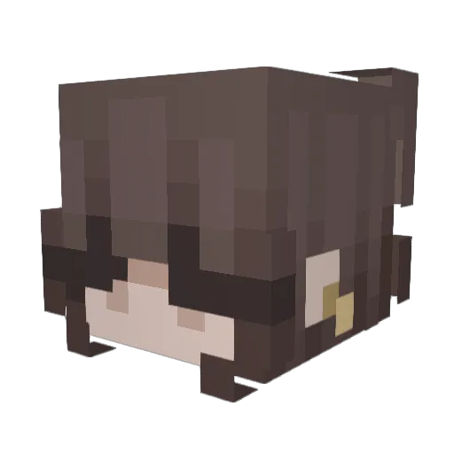 livsc Minecraft avatar head, 3D render