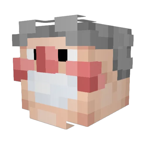 livsiArt Minecraft avatar head, 3D render