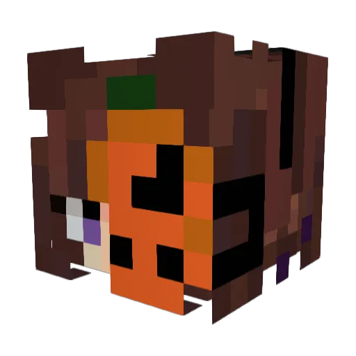 livstorm Minecraft avatar head, 3D render