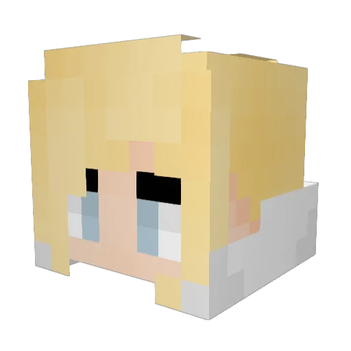 livussy Minecraft avatar head, 3D render