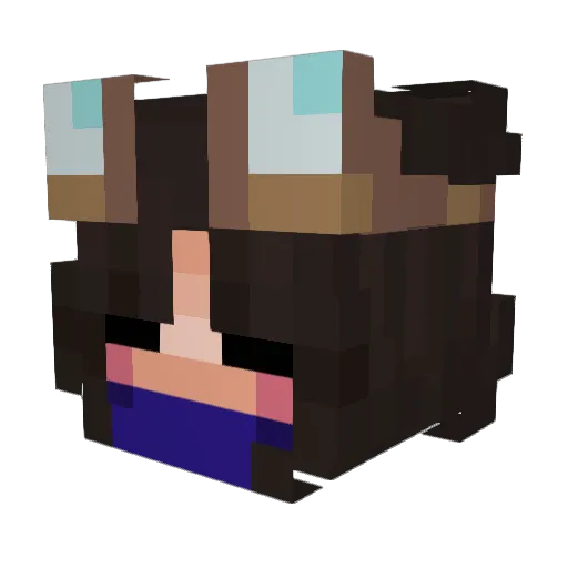 livvsz Minecraft avatar head, 3D render