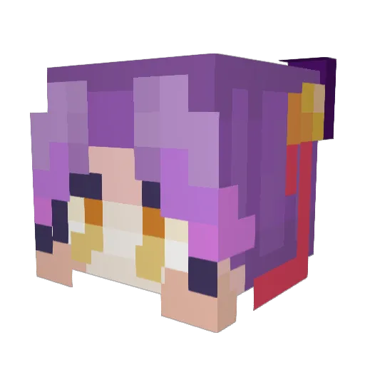 livvu Minecraft avatar head, 3D render