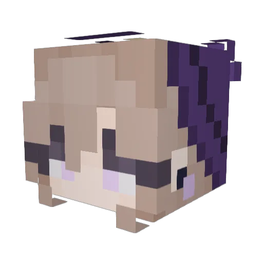 livvvsa Minecraft avatar head, 3D render