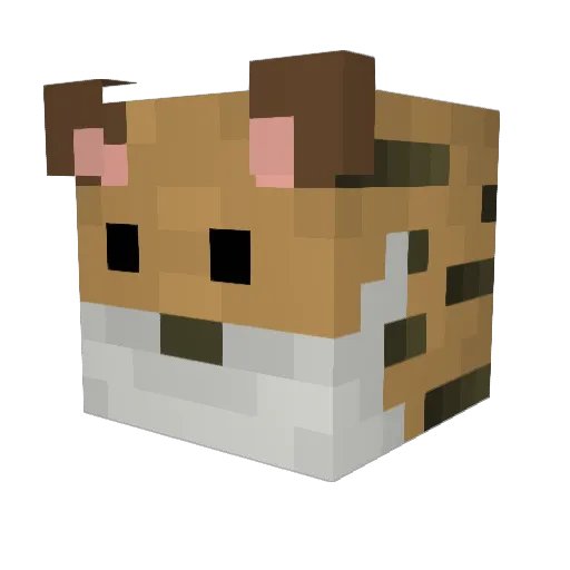 livvy_bear Minecraft avatar head, 3D render