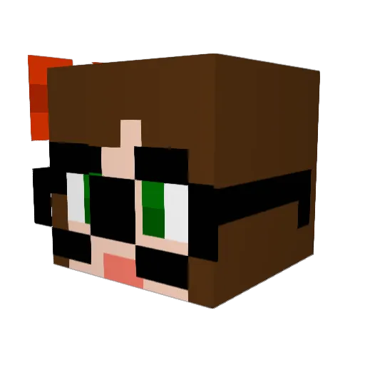 livyminecraft Minecraft avatar head, 3D render