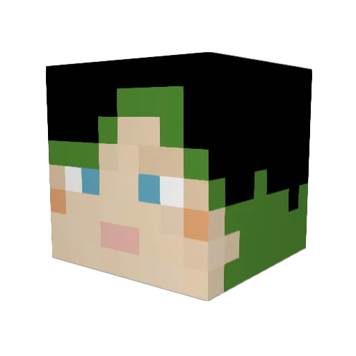 livyts Minecraft avatar head, 3D render