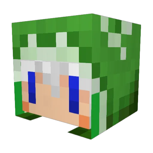liwei2318 Minecraft avatar head, 3D render