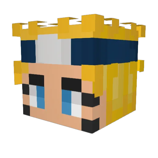 liwpe2 Minecraft avatar head, 3D render