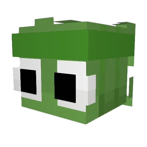 lixiMc Minecraft avatar head, 3D render