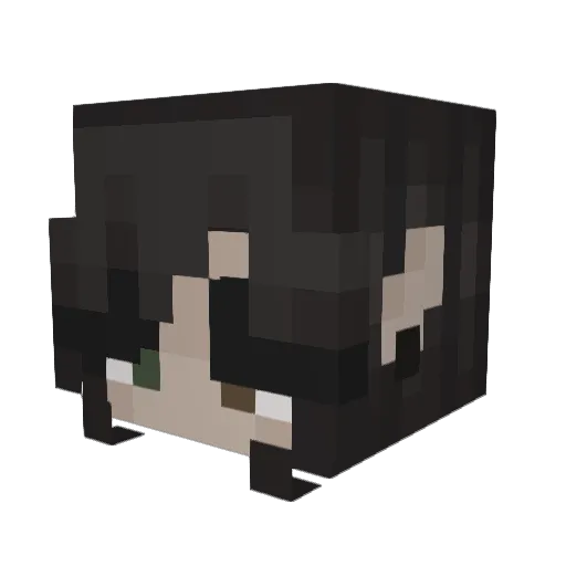 lixosti Minecraft avatar head, 3D render