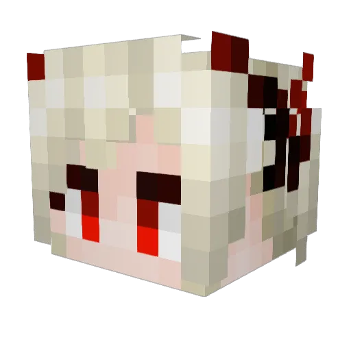 liyaning Minecraft avatar head, 3D render