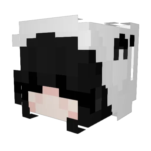 liyaya Minecraft avatar head, 3D render