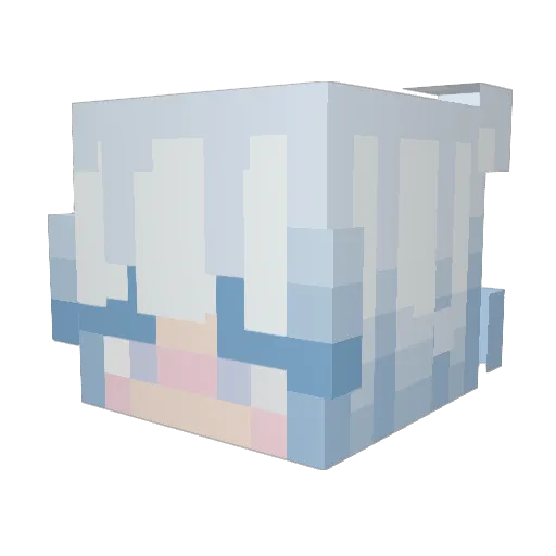 liyo2021 Minecraft avatar head, 3D render