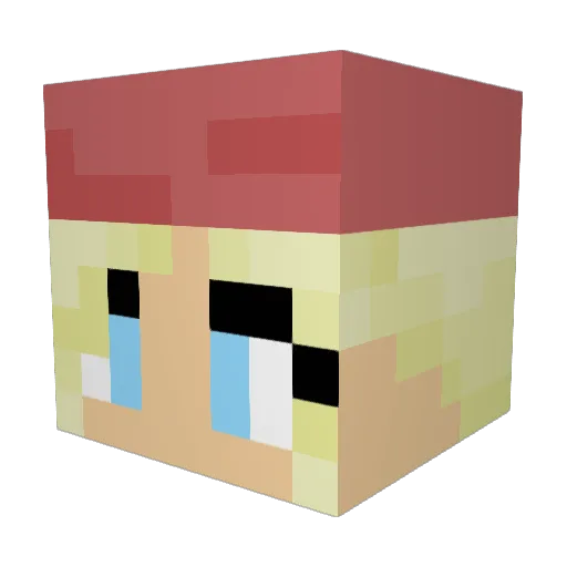 liz__25 Minecraft avatar head, 3D render