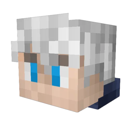 lizardSatellite Minecraft avatar head, 3D render