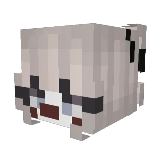 lizbt Minecraft avatar head, 3D render