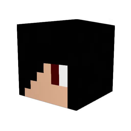 lizerd Minecraft avatar head, 3D render
