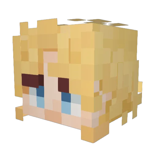 lizi775 Minecraft avatar head, 3D render