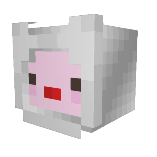 lizuma Minecraft avatar head, 3D render