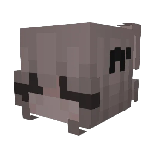 lizyn Minecraft avatar head, 3D render