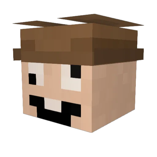 lizzdawg Minecraft avatar head, 3D render