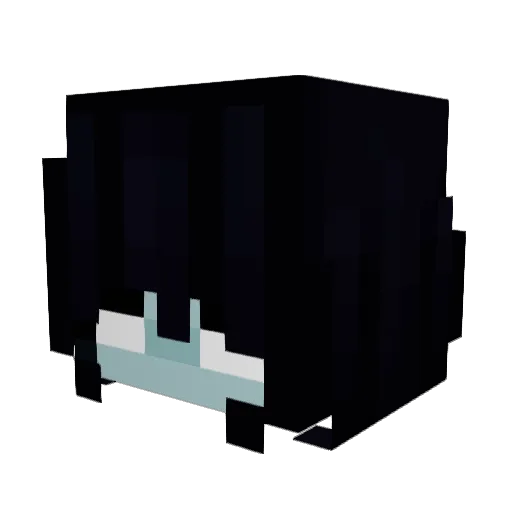 lizzi Minecraft avatar head, 3D render
