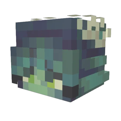 lizziebean Minecraft avatar head, 3D render