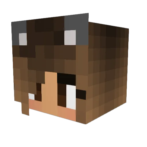 lizziegiss Minecraft avatar head, 3D render