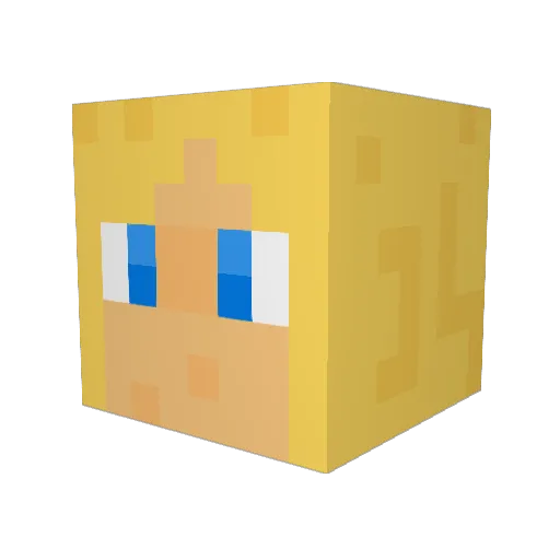 lizziemc9 Minecraft avatar head, 3D render