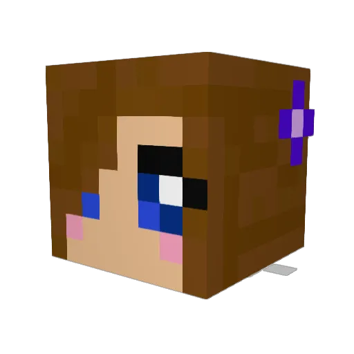 lizzier2468 Minecraft avatar head, 3D render