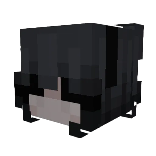 lizzv Minecraft avatar head, 3D render