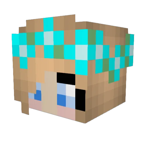 lizzy0615 Minecraft avatar head, 3D render