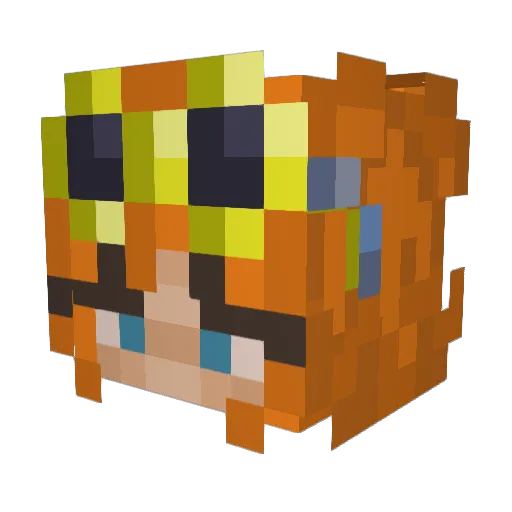 lizzy_14 Minecraft avatar head, 3D render