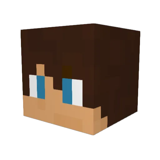 ljboy Minecraft avatar head, 3D render