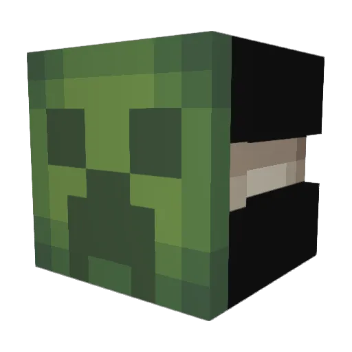 ljegind Minecraft avatar head, 3D render
