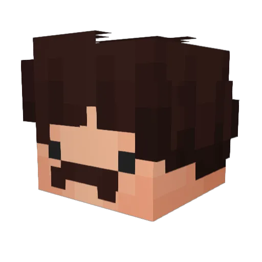 ljq Minecraft avatar head, 3D render