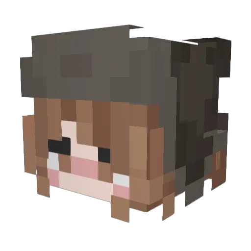 ljsk Minecraft avatar head, 3D render