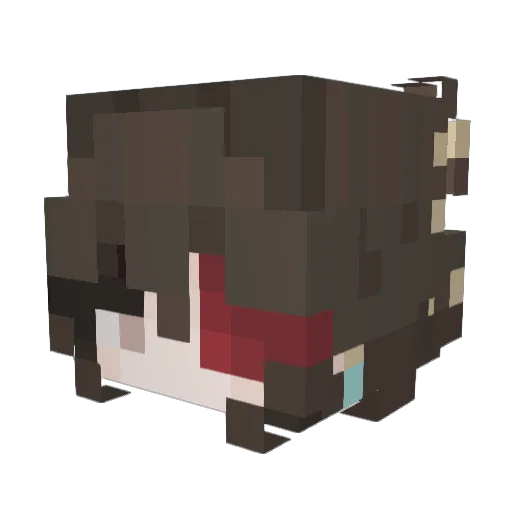 ljslrrfs Minecraft avatar head, 3D render