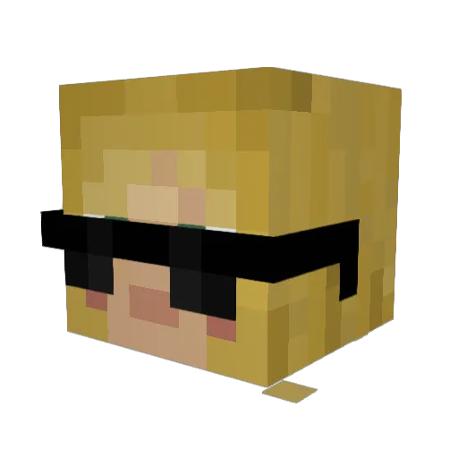ljvvie Minecraft avatar head, 3D render