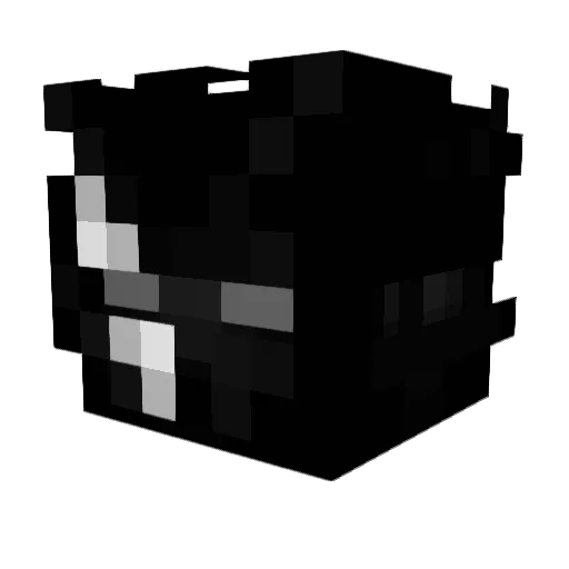 lk1o Minecraft avatar head, 3D render