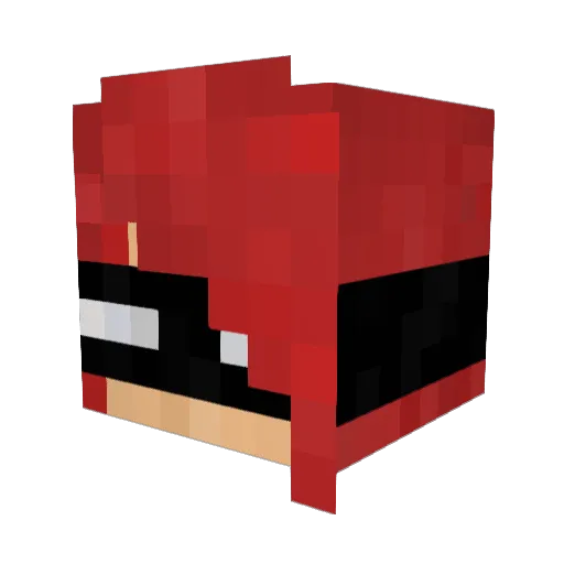 lklBRI Minecraft avatar head, 3D render