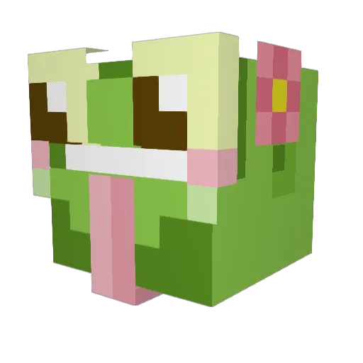 lkmi Minecraft avatar head, 3D render