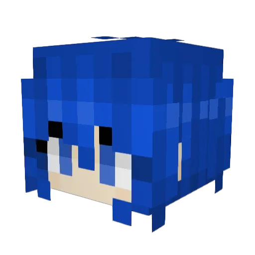 lkories Minecraft avatar head, 3D render
