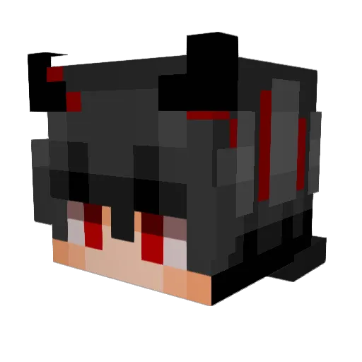 lkruch Minecraft avatar head, 3D render