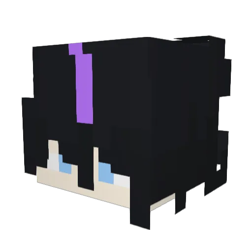 lkun_10086 Minecraft avatar head, 3D render