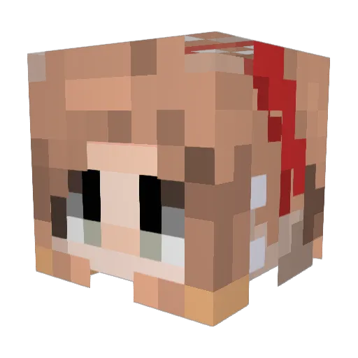 lkycoco Minecraft avatar head, 3D render
