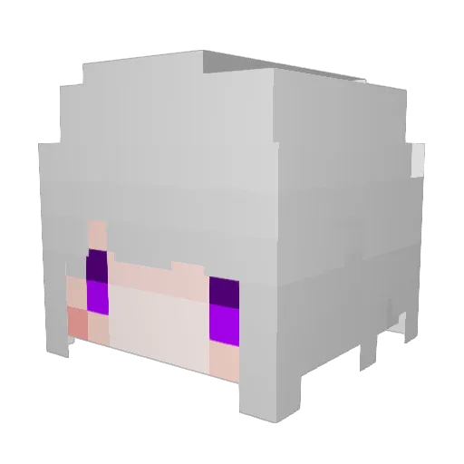 lkzyo Minecraft avatar head, 3D render
